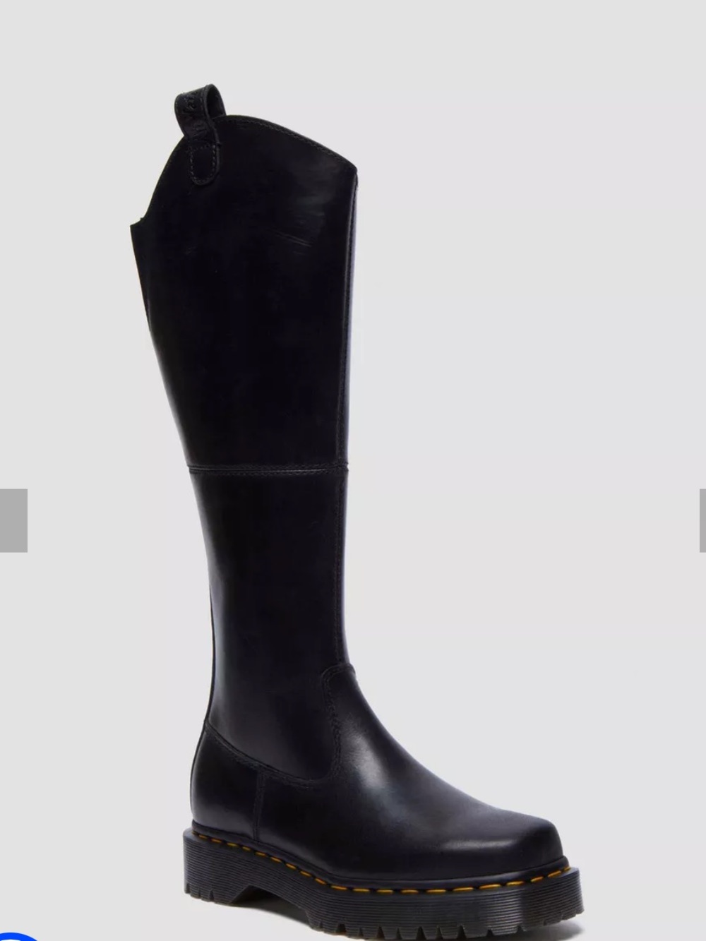 Dr Martens Amayya Black Tall Leather Boot